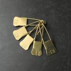 実物 新品 デッドストック 米軍 1970〜1980’s ヴィンテージ 真鍮製 ランドリーピン 刻印 5本セット ミリタリー 小物 グッズ【クーポン対象外】【I】