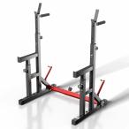 即納 バーベルスタンド ベンチプレスラック スクワット 調整 耐荷重340kg バーベルラック バーベルシャフト スクワットラックスクワットマシン