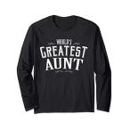 おばさんギフト 世界一のおばさんギフト 妊娠公開 長袖Tシャツ