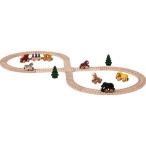 【米国正規商品・】 木製おもちゃ Maple Landmark Wooden Toy Safari Train Set -Kids メイプルランドマ
