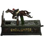 Design Toscano Equestrian Show Jumper Authentic Foundry Cast Iron Mechanical Bank by Design Toscan