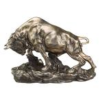Design Toscano 10 in. Charge of the Buffalo Sculpture