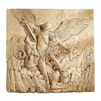 Design Toscano St. Michael the Archangel Sculptural Wall Frieze in Stone