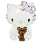 スワロフスキー SWAROVSKI クリスタル フィギュア Hello Kitty Bear (ハローキティ ティディベア) Hello