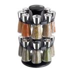COLE &amp; MASON Herb and Spice Carousel Rack Set with 16 Jars, Glass Bottles Include Spices by Cole &amp;