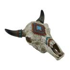 素朴なSouthwest steer-cow-bull-skull Trinket container-decorative-table Top