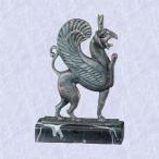 gryphon griffin iron statue greek sculpture marble baseグリフォングリフィン鉄像ギリシャ彫刻の大理