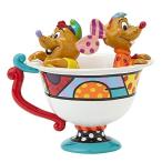 Enesco(エネスコ) Disney by Britto Jaq &amp; Gus in Tea Cup Figurine 4044110