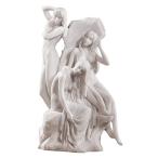 湯あみするニンフ 大理石風彫像 彫刻 高さ 約28ｃｍ/ 11" Museum Replica French Nymphs Bonded Marble S