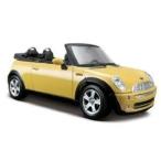 Maisto (マイスト) Mini Cooper (ミニクーパー) Convertible ダイキャスト Model 1/24 - Yellow ミニカー