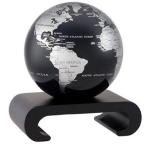 [ムーバ]Mova 4.5 Silver and Black Metallic Globe with Arched Base in Black MG-45-SBE-WPA-B