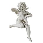 穏やかな 蝶々と遊ぶ 天使(エンジェル) ガーデン彫像 彫刻/ Design Toscano Peaceful Presence Angel S