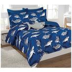 ファンシーリネン Fancy Linen Fancy Collection 6 Pc Kids/teens Shark Blue Grey Design Luxury Comfor