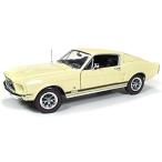 オートワールド Auto World 1967 Ford Mustang 2+2 GT Aspen Gold 1/18 by Autoworld AMM1038