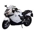 BMW K1300S White Diecast Motorcycle Model 1/10 by Welly 62805W by Welly