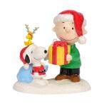 Department 56 Peanuts This Gift's for You Figurine, 3.94-Inch