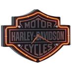 エッチングバー＆シールド型ネオンクロック　Harley-Davidson社