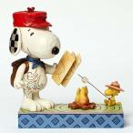 Enesco(エネスコ) Peanuts by Jim Shore Snoopy and Woodstock Campfire 4049414