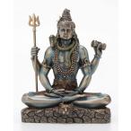 Veronese Design シヴァ神 蓮のポーズの像 彫刻 - ヒンズー教の神と悪魔の駆逐者 高さ6.2インチ