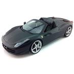 FERRARI フェラーリ 458 spider 黒(マットブラック) hotwheels ホットウィール 1:18