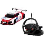 1:18 Scale Audi R8 LMS Performance Model ラジコンカー With Steering Controller (COLOR: WHITE/RED)