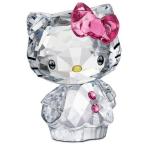 スワロフスキー SWAROVSKI クリスタル フィギュア Hello Kitty Pink Bow (ハローキティ ピンクリボン) He