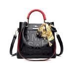 NICOLE ＆ DORIS Women Top Handle Bags Designer Handbags Clutch Printed Shoulder Bags PU Leather Ladies Crossbody Bag Tote Bag with Ribbon Red