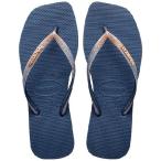 ショッピングhavaianas Havaianas Womens Square Glitter Flip Flops Sandals Blue 6-7