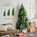 クリスマスツリー ヌードツリー ハーフツリー おしゃれ シンプル 高級感 北欧 簡単組み立て クリスマス リビング 子供部屋 Luminous(ルミナス)2way 高さ180cm