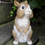 うさぎの置物　カールラビットM  N１１０２９ オーナメント ガーデン オブジェ ガーデニング インテリア 雑貨 ディスプレイ 庭