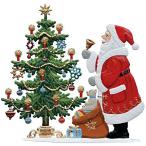 サンタクロースとクリスマスツリー