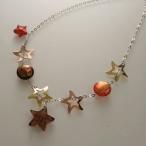 アヴェ・カプリース AVE CAPRICE イタリア ・ ミラノ (MILANO) ベネチアンガラス ・ ネックレス シルバー スター