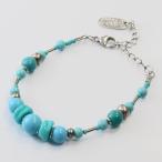 アヴェ・カプリース AVE CAPRICE イタリア ・ ミラノ (MILANO) ベネチアンガラス ・ ブレスレット ターコイズカラー