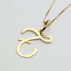 18金 ペンダント イニシャル Tデザイン 10金 ベネチアンチェーン付