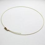 18金 オメガネックレス イエローゴールド スライドスルー 43cm