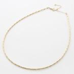 18金 オメガ ネックレス 形状記憶 チタン入 K18 ショートロング ミラクルカット ミラーボール  イエローカラー