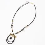 ベネチアングラス アヴェ カプリース AVE CAPRICE イタリア ミラノ MILANO 黒 金 ベネチアンガラス ネックレス ブラック ゴールド ノーブルブラック