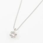 純プラチナ ダイヤモンド ペンダント 小さめ プチサイズ ベネチアン ネックレス 可愛い Pt999 Pt850 SIクラス ダイヤ 0.2ct