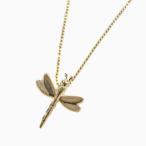 18金ペンダント K18カットボールチェーン お守り 魔除けペンダント とんぼペンダント トンボ 蜻蛉 dragonfly