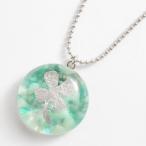 Yahoo! Yahoo!ショッピング(ヤフー ショッピング)ガラス ペンダント クリスタルクローバー　グリーン 手作り 北海道 小樽