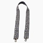 ショルダーベルト スマホショルダーストラップ スマホストラップ インド刺繍リボン ハンドメイド ブラック グレー 黒 クリックポスト便対応