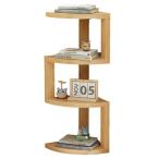 デスクコーナーラック 木製本棚 本