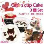 猫 ケーキ ミニ カップ ３種類 セット 誕生日 バースデー ササミと鰹節生地 食べ切り プチ 人気 お祝い 国産 無添加のペット用品で健康な食事を
