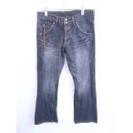 Lee(リー)USED加工ストレートデニムパンツ 黒 メンズ Aランク M