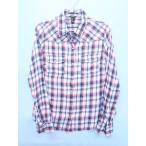 Forever21(フォーエバートゥエンティーワン)ベーシックチェックシャツ 長袖 赤 白 レディース　Aランク　M