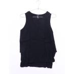 Forever21(フォーエバートゥエンティーワン)サイドジップデザインカットソー ノースリーブ 黒 レディース　Aランク　M