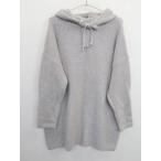 Forever21(フォーエバートゥエンティーワン)ニットプルオーバーパーカー 長袖 グレー レディース　Sランク　M