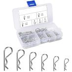 Rピン 割りピンセット 100個入り スナップピン コッターピン クリップピン ベータピン ボディクリップ 自動車/トラック/バイク/機械/電気機器