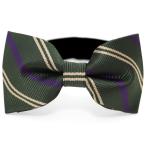 ボウタイ 蝶ネクタイ リボン メンズ  ホック 式 スライダー フリーサイズ レジメンタルストライプ 柄 斜め 縞 模様 結婚式 WANDM