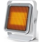 ヒーター 小型 セラミックファンヒーター 省エネ 速暖 600W/400W ファンヒーター 電気 静音 角度調節 転倒オフ 過熱保護 卓上 PSE適合品